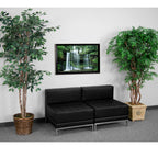 Flash Furniture HERCULES Imagination Series Black LeatherSoft Lounge Set, 2 Pieces
