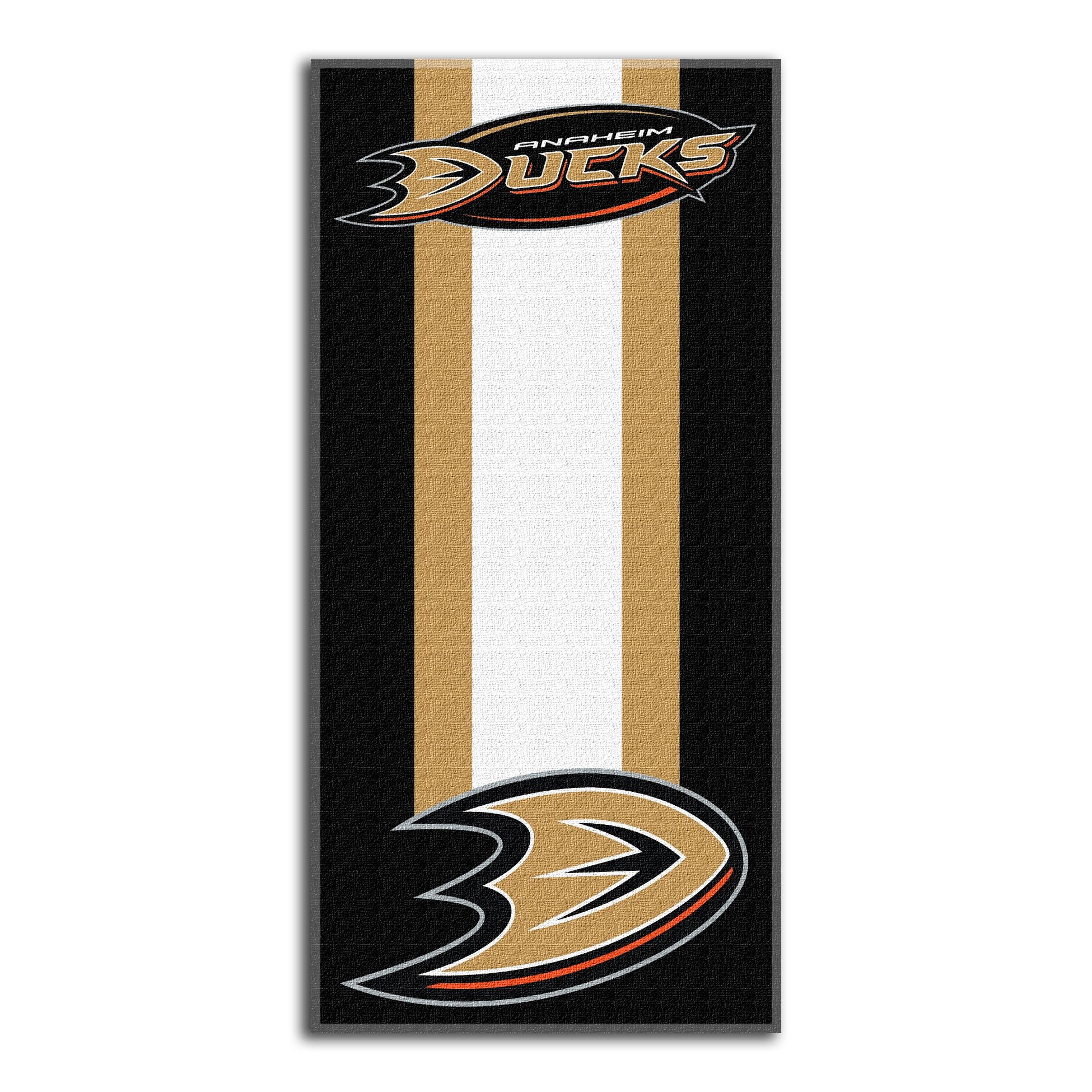 Northwest NHL Anaheim Ducks Beach Towel, 30 x 60, Zone Read