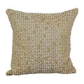 Blazing Needles Square Polyester Jacquard Throw Pillow, 17", Banyan Camel