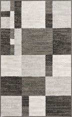 Unique Loom Autumn Collection Area Rug - Providence (3' 3'' X 5' 3'' Rectangle, Gray/ Ivory)