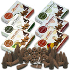 Fruity - Backflow Incense Cones for Waterfall - Scented Inscents-Cones - Pineapple, Strawberry, Coconut, Mango, Apple, Orange - 
