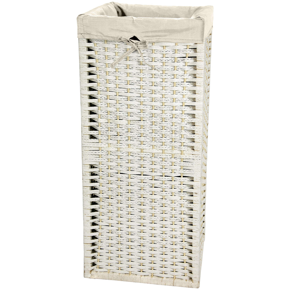 Red Lantern 28 Natural Fiber Laundry Hamper  White