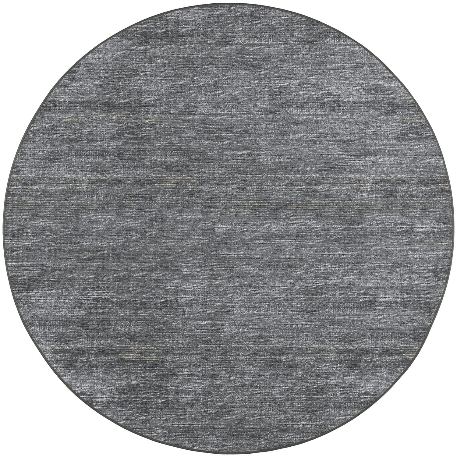 Ciara Cr1 Grey Transitional Rug Round 4' X 4'