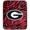College Covers Georgia Bulldogs Raschel Throw Blanket, 60 In By 50 In