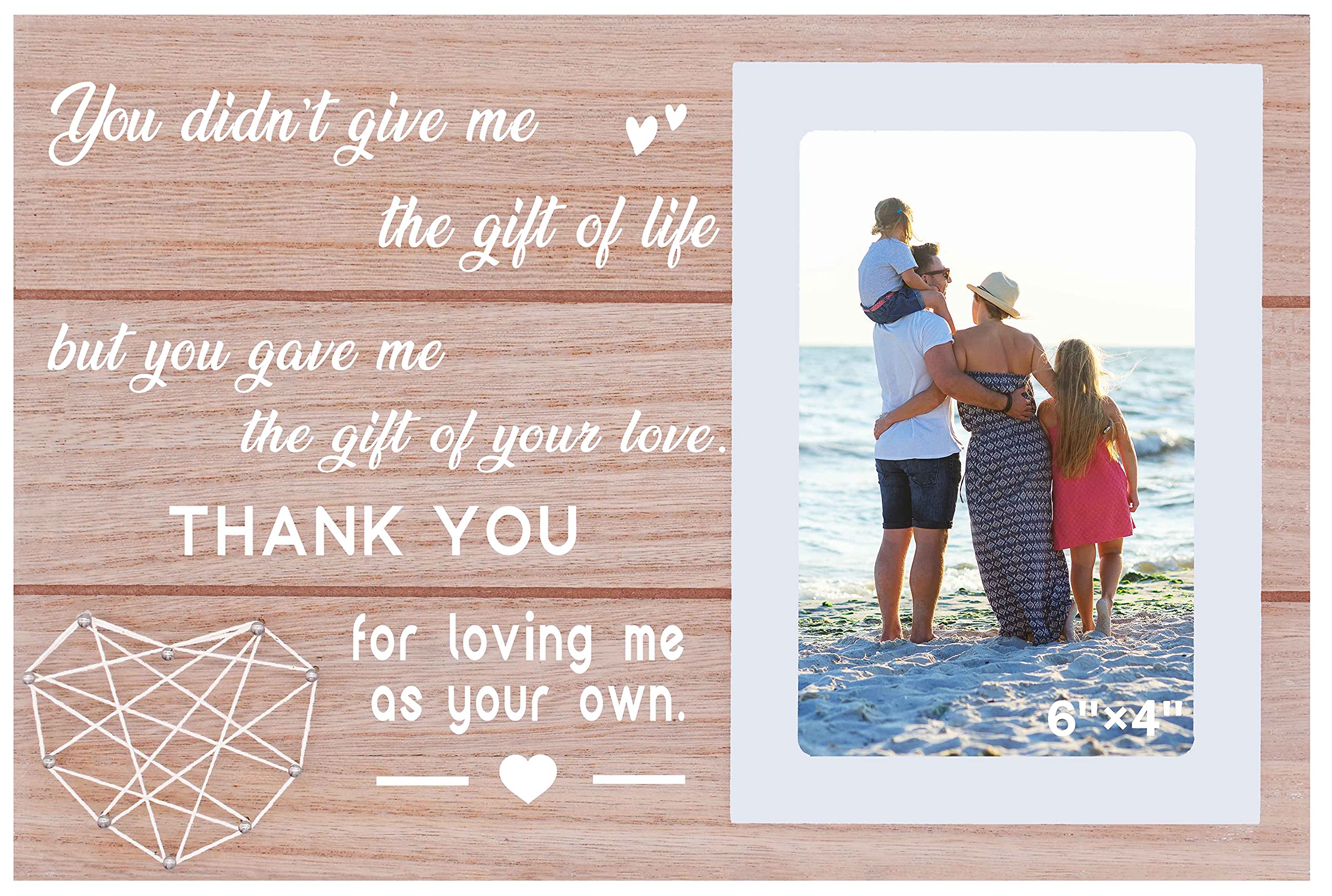 Fathers Day Gift for Stepdad,Bonus Dad-Mothers Day Gift for Bonus Mom,Stepmom-You Didnt Give Me the Gift of Life-Thank You fo