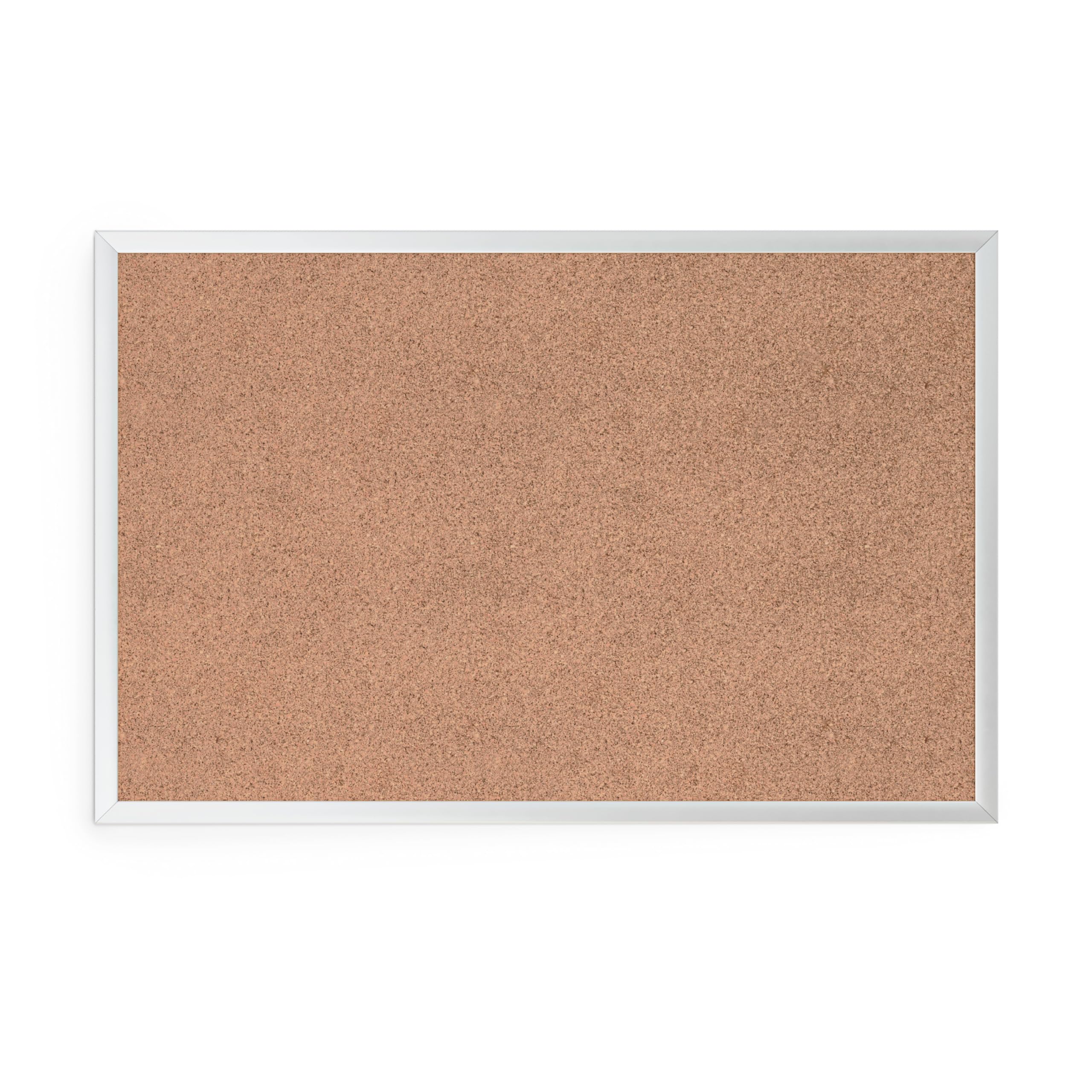 U Brands Cork Bulletin Board, 35'X23', Silver Aluminum Frame, Industrial Grade Pinning Surface