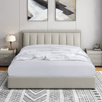 Cathay Home King Fitted Sheet - Double Brushed Ultra Soft – Wrinkle & Fade Resistant - 16' Deep Pocket Fitted Sheet Only - Good Fit For 14'-18' Deep Mattress (King, White)