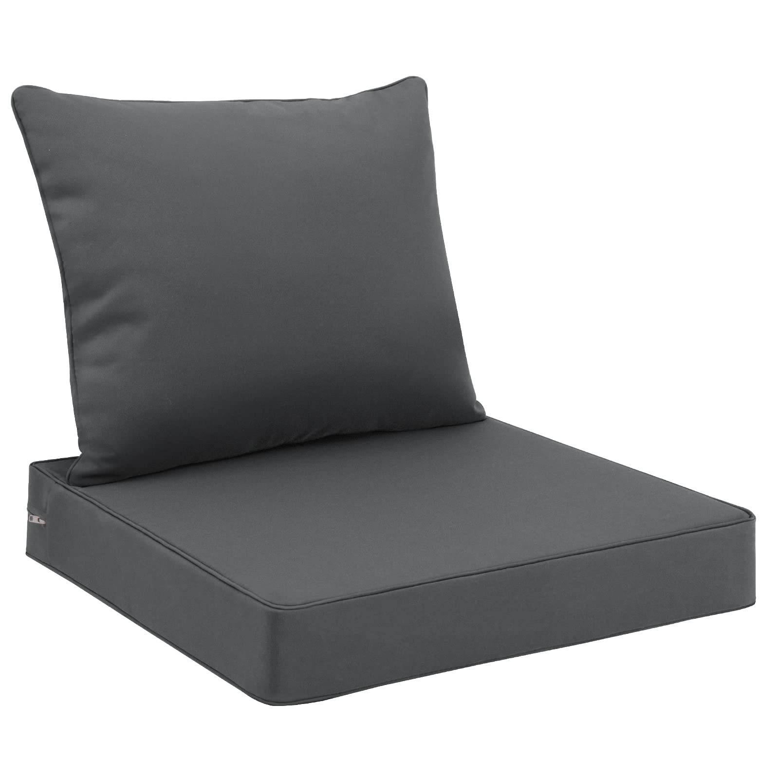 Favoyard Outdoor Seat Cushion Set 24 X 24 Inch Waterproof & Fade Resistant Patio Furniture Cushions With Removable Cover Deep Se