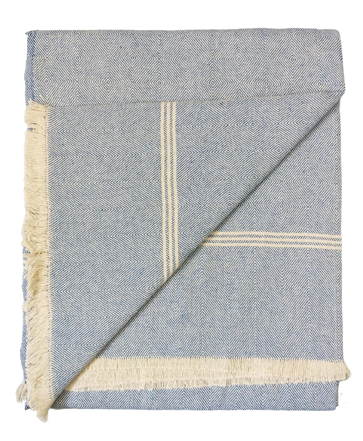 Arvore Bunkaar Pure Handloom 100% Desi Thick and Heavy Cotton Khes/Summer Blanket/Chadar/Single AC Blanket, Set of 1 Pc, Size 2