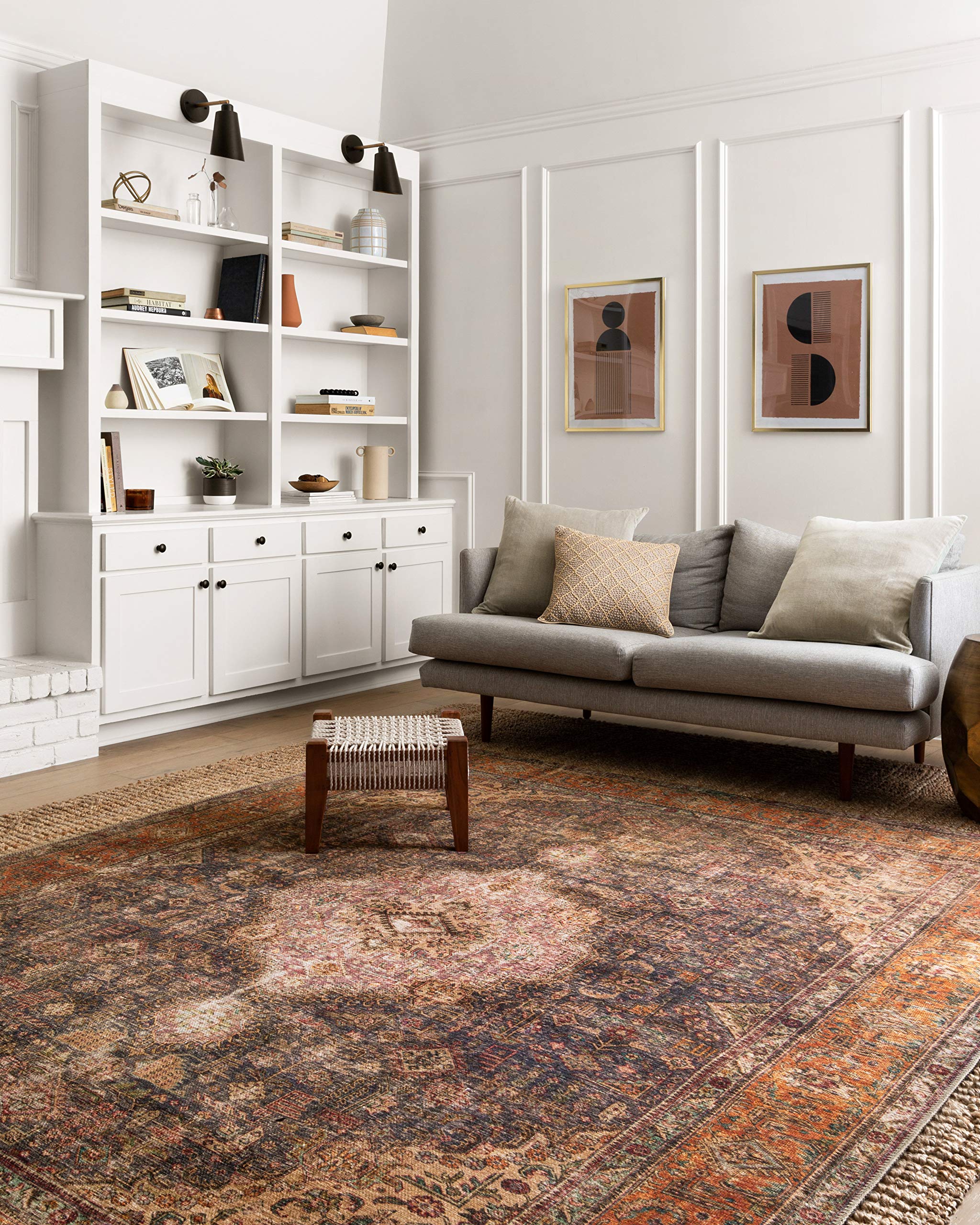 Loloi II Loren Plum/Multi 3-6 x 5-6 Accent Rug