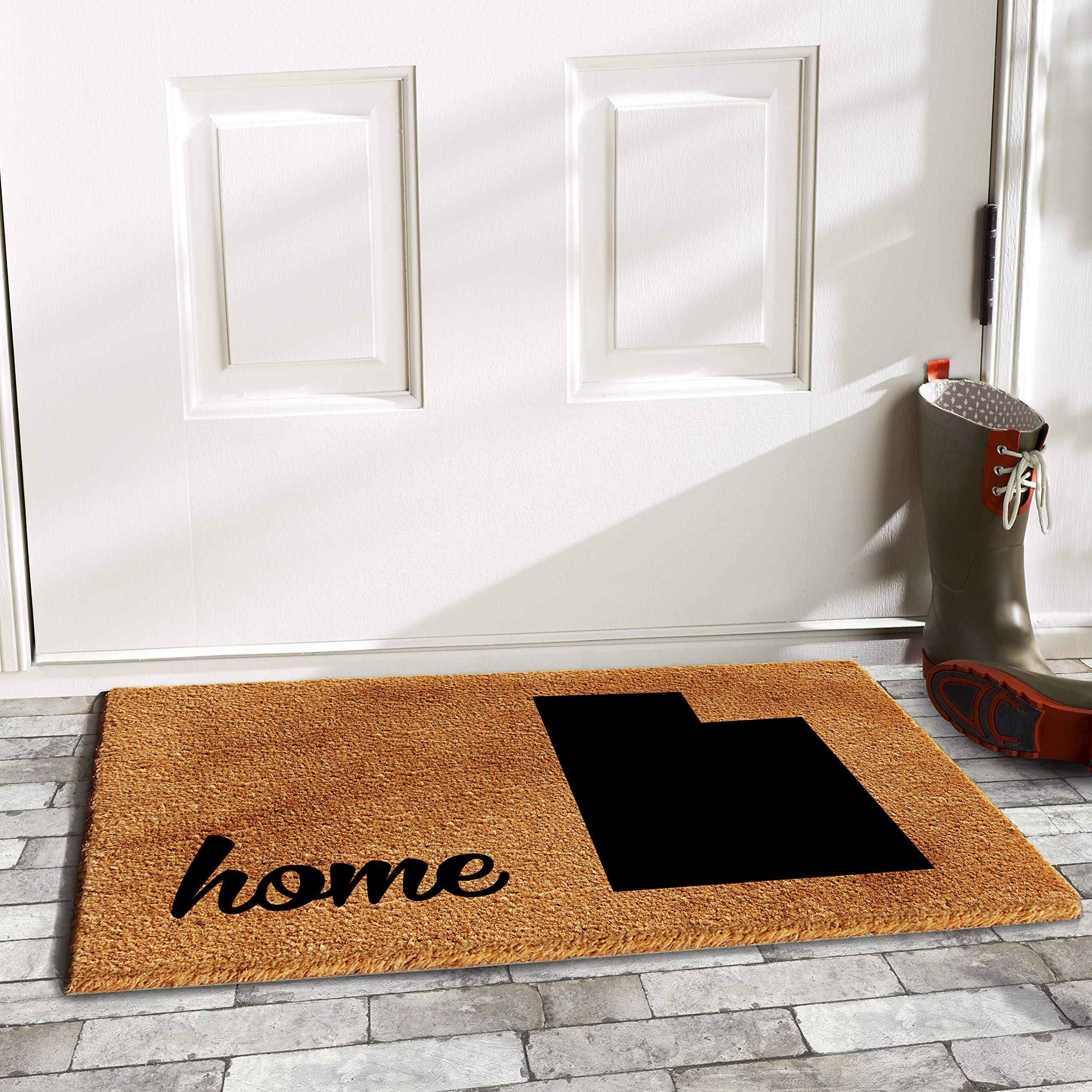 Calloway Mills 105432436 Utah Doormat, 24' X 36', Natural/Black