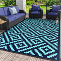 Genimo Outdoor Rug For Patio Clearance, 6'X9' Waterproof Camping Mat, Reversible Plastic Straw Rugs For Rv, Camper, Balcony, Bac