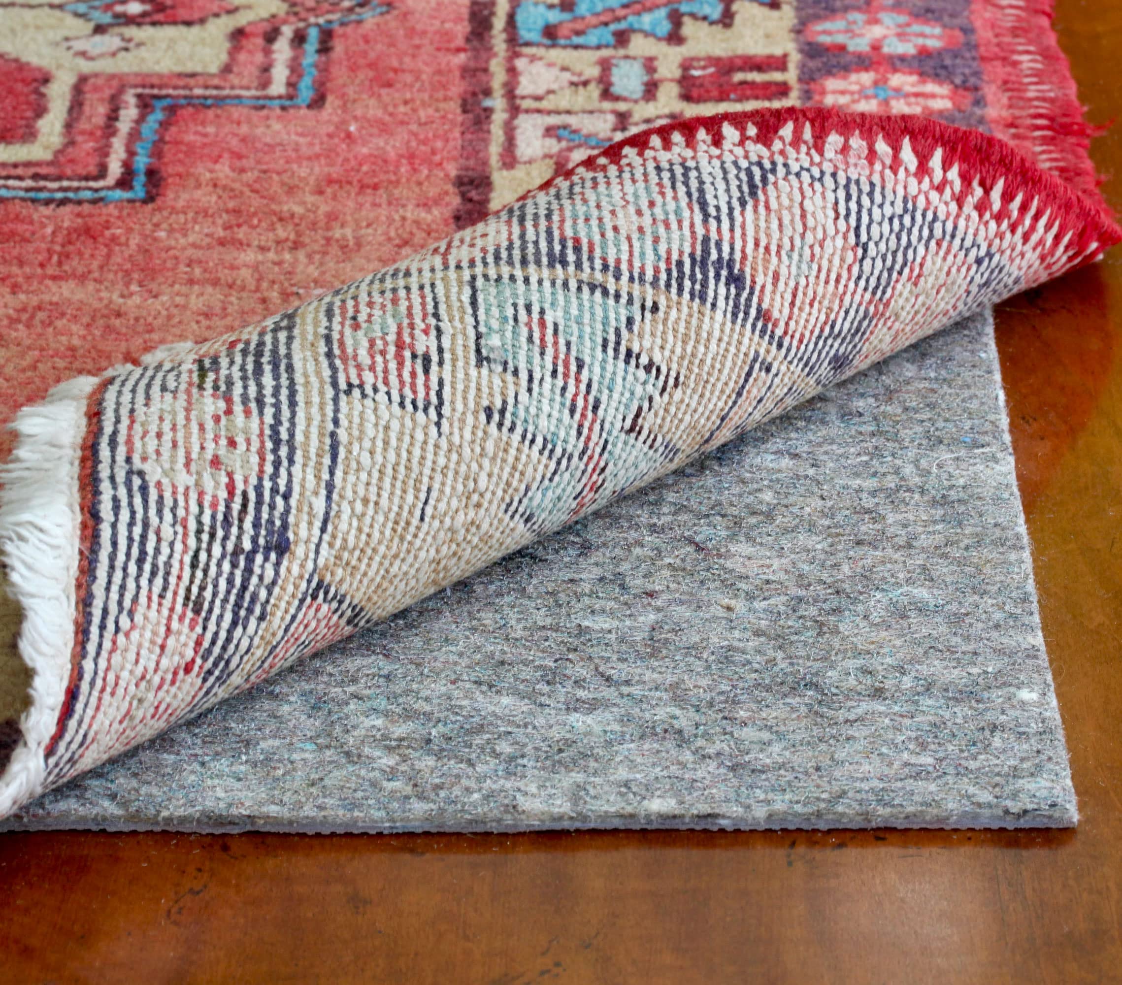 RUGPADUSA - Dual Surface - 9x12 - 1/8 Thick - Felt + Rubber - Non-Slip Backing Rug Pad - Adds Low-Profile Comfort and Protecti