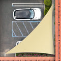 Royal Shade 16' X 21' X 26.4' Beige Right Triangle Sun Shade Sail Order To Make Rstaprt10, Upf50+ 95% Uv Blockage, 200Gsm Commer