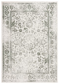 SAFAVIEH Adirondack Collection Area Rug - 3 x 5, Ivory & Dark Green, Oriental Distressed Design, Non-Shedding & Easy Care, Ide