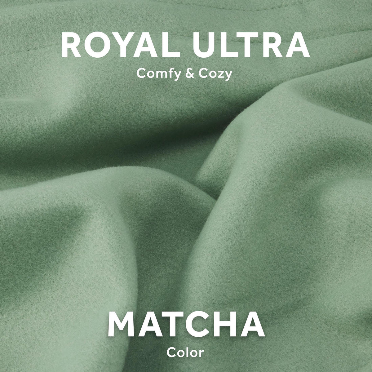 Sunbeam Royal Ultra Fleece Heated Electric Blanket Queen Size 90" x 84" Matcha Polyester 12 Heat Settings