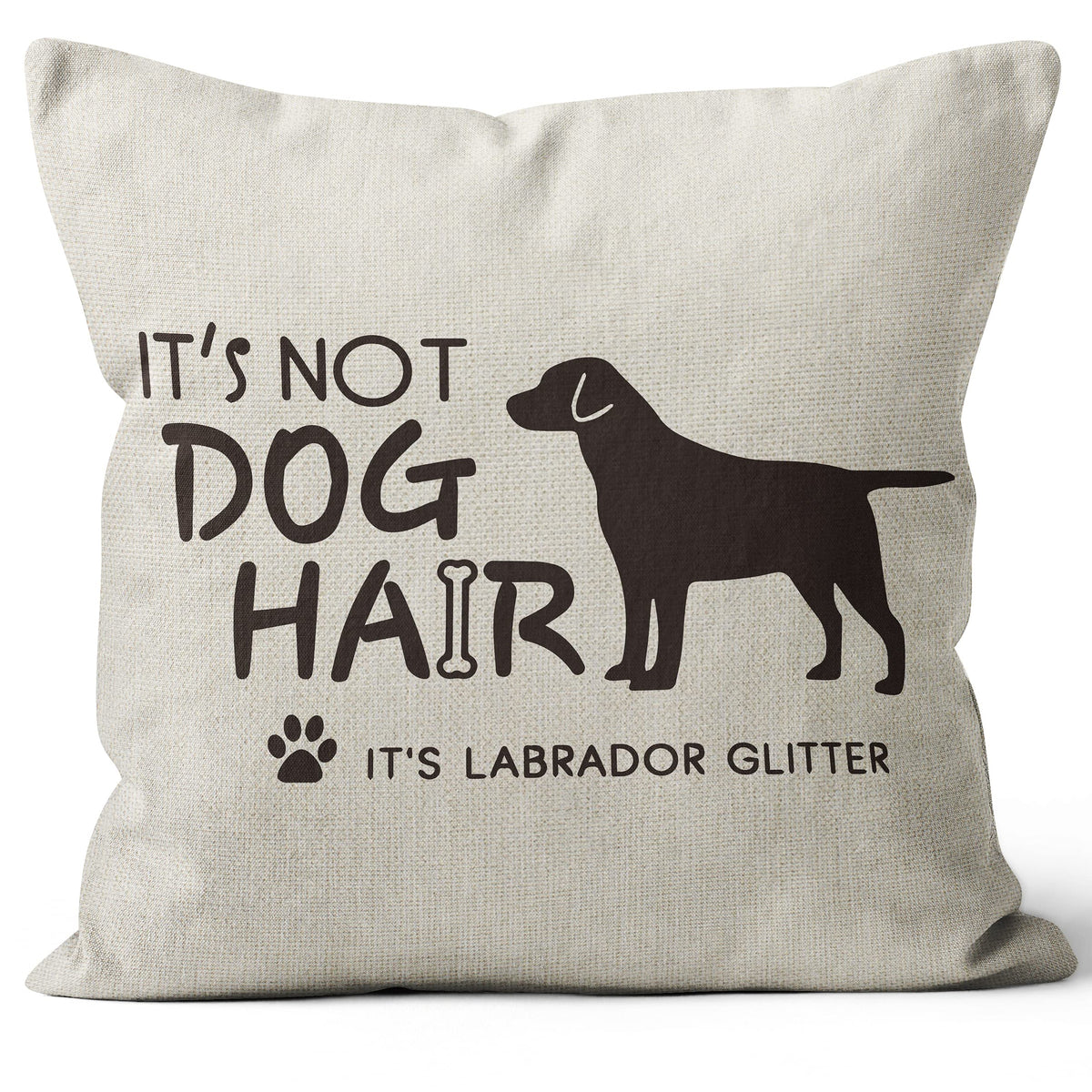 M-Qizi Labrador Dog Pillow Covers, Linen Labrador Pillow Cover 18X18, Labrador Retriever Gifts, Black Lab Gifts, Chocolate Lab G
