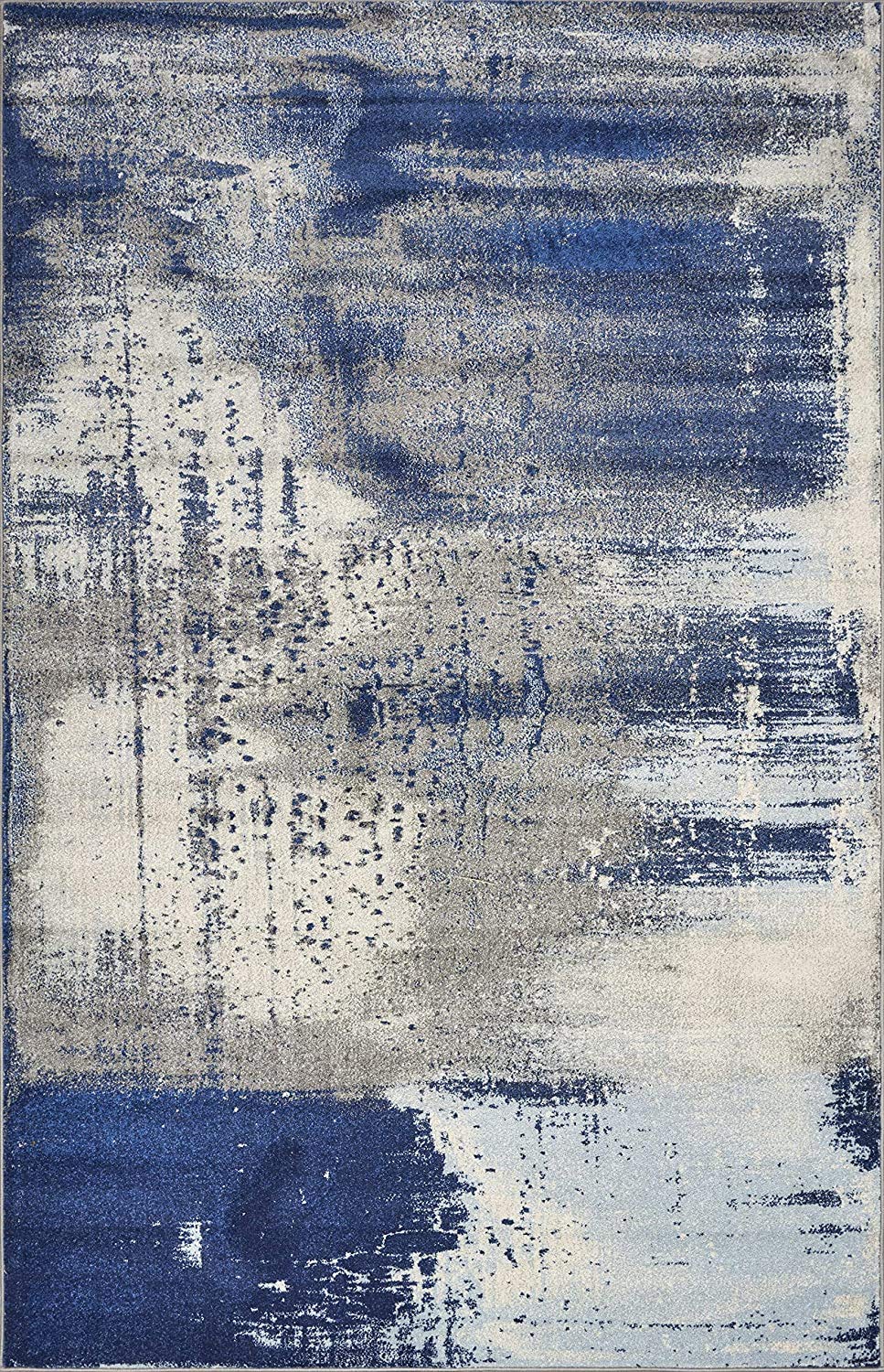 HomeRoots 99' X 122' Ice Blue Polypropylene Rug