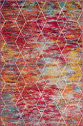 Unique Loom Trellis Frieze Collection Area Rug - Geometric (6 x 9, Multi/ Ivory)