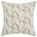 Rizzy Home Floral 20" x 20" Down Filled Pillow with Blue Cotton Cover