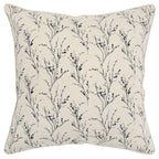 Rizzy Home Floral 20" x 20" Down Filled Pillow with Blue Cotton Cover