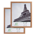 FrameWorks 16    x 20    2-Pack Golden Oak Back-Loading Wooden Poster Frame with Classic Edges