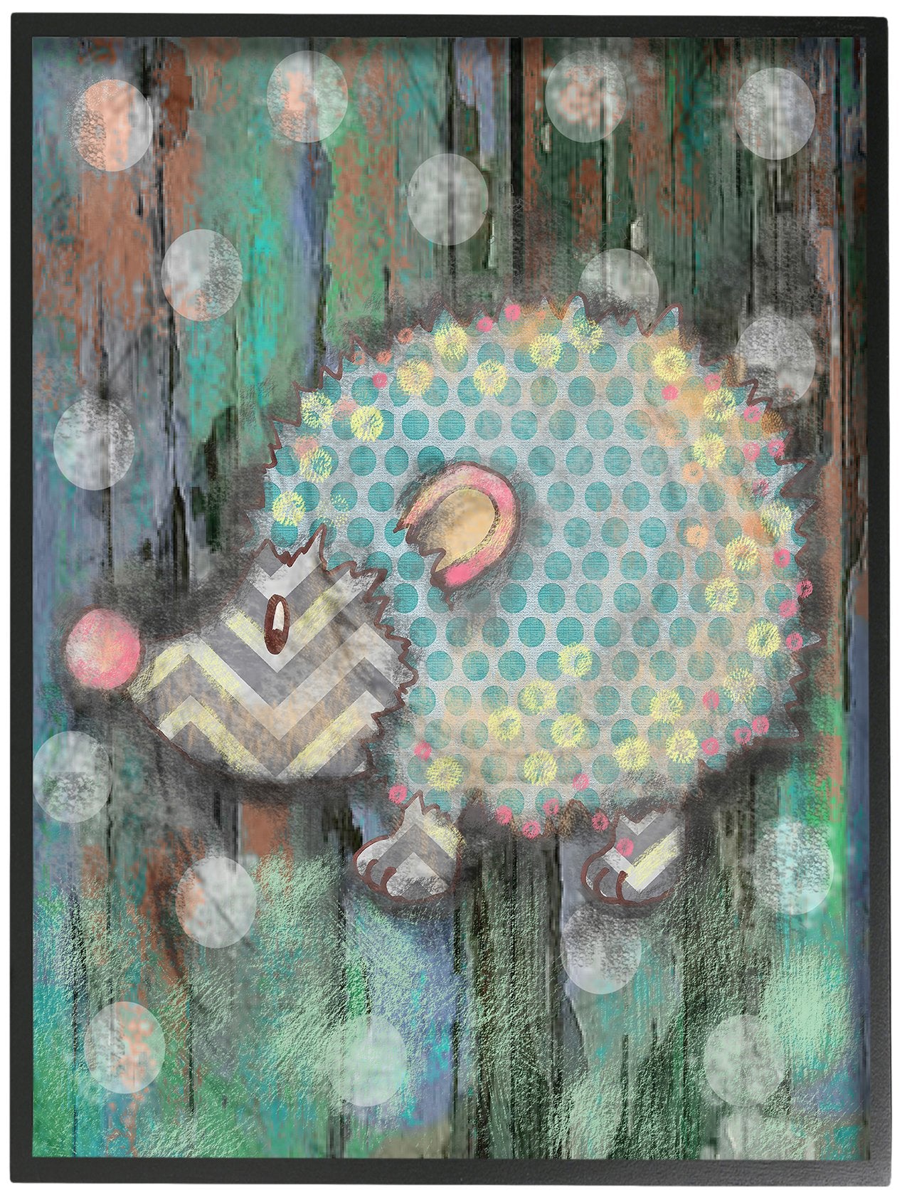 The Kids Room by Stupell Distressed Woodland Porcupine Wall Plaque, 11 x 14