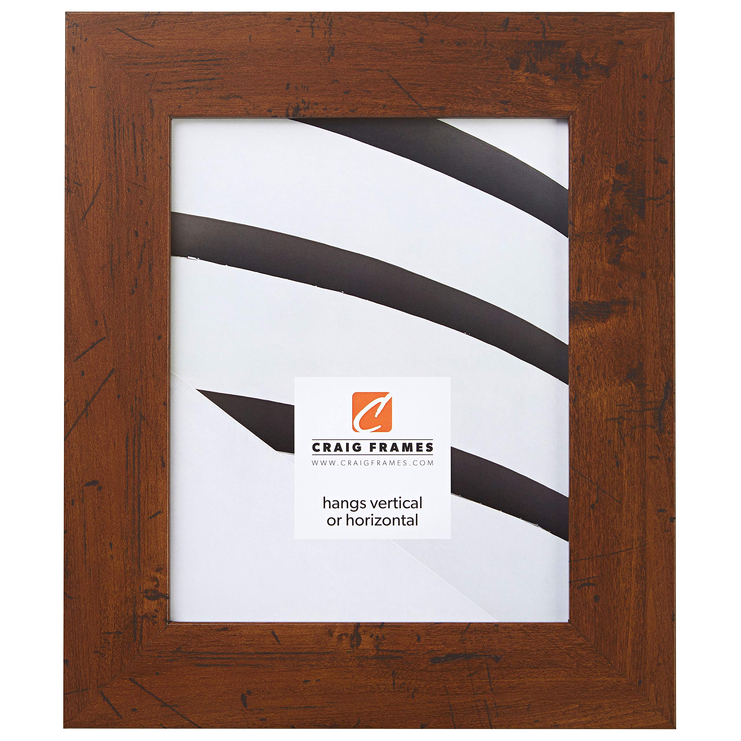 Craig Frames FM74DKW 16 by 20-Inch Rustic Wall Decor Frame, Smooth Grain Finish, 2-Inch Wide, Dark Brown