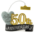 Blossom Bucket Happy 50TH Anniversary Banner Home d  cor