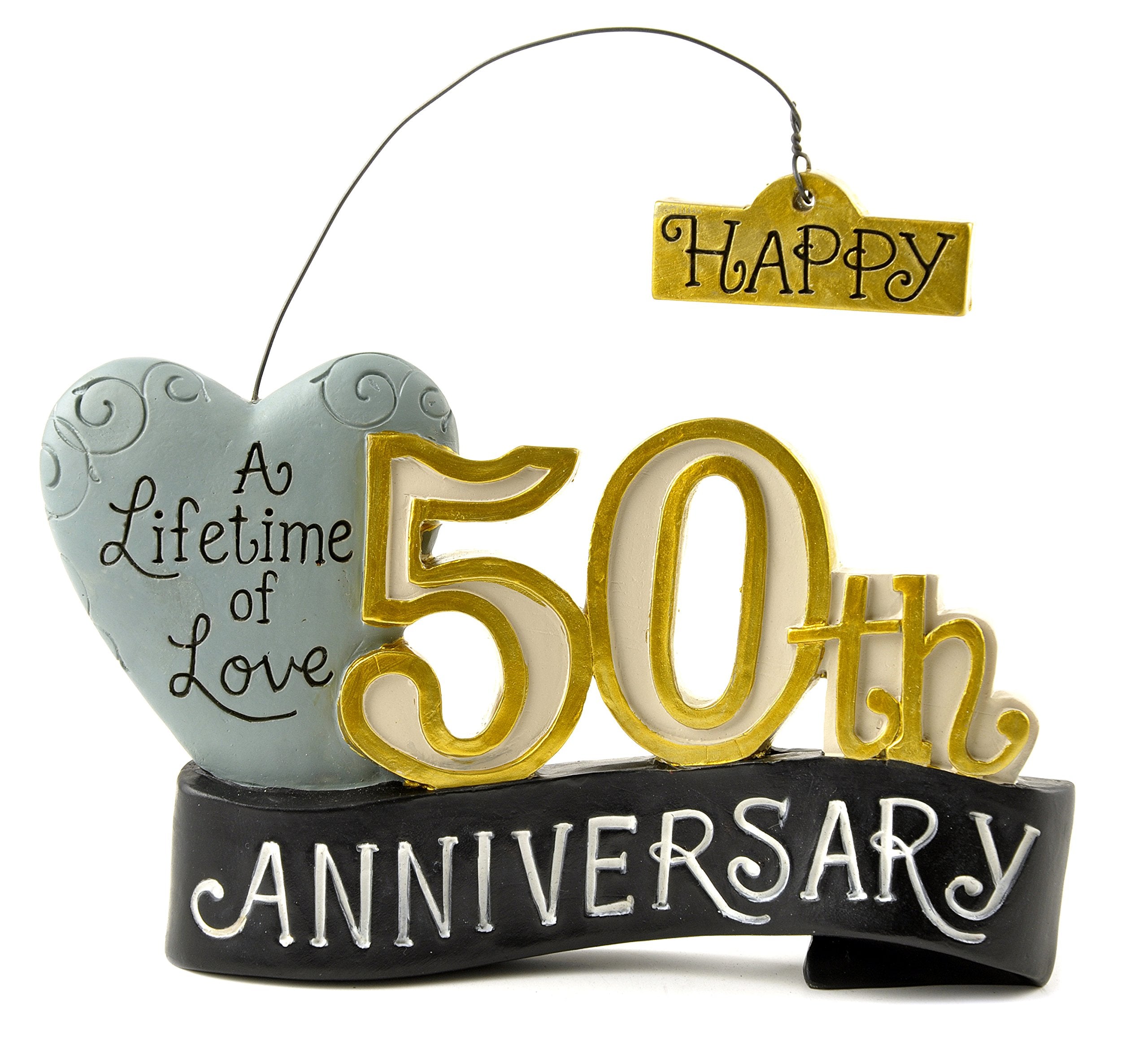 Blossom Bucket Happy 50TH Anniversary Banner Home d  cor