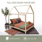 American Furniture Classics Model Full SR Full Size House Bed with Raised Base