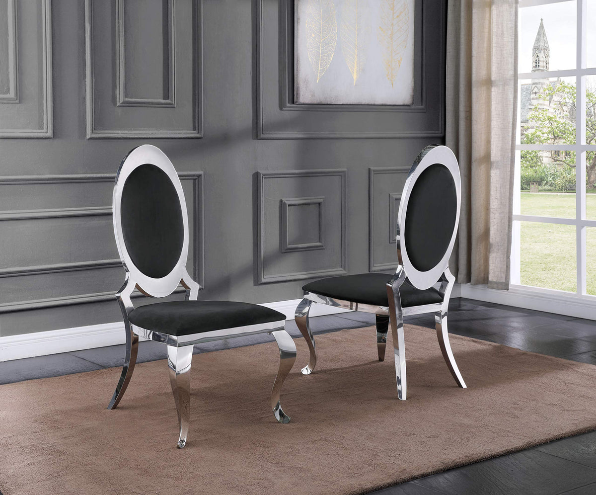 Best Quality Furniture Sc182 Dining Chairs, Black