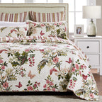 Greenland Home Butterflies Quilt Set, King, Multi