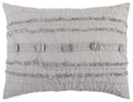 Rizzy Home | BQ4580 | Polyester Standard Sham | 20"x26" Gray/Neutral/ Stripe