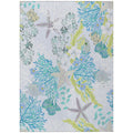 Dalyn Rugs Seabreeze Sz1 Gray Washable 2'6" X 3'10" Indoor Outdoor Area Rug, Easy Clean, Machine Washable, Non Shedding, Bedroom, Living Room, Dining Room, Kitchen, Patio Rug