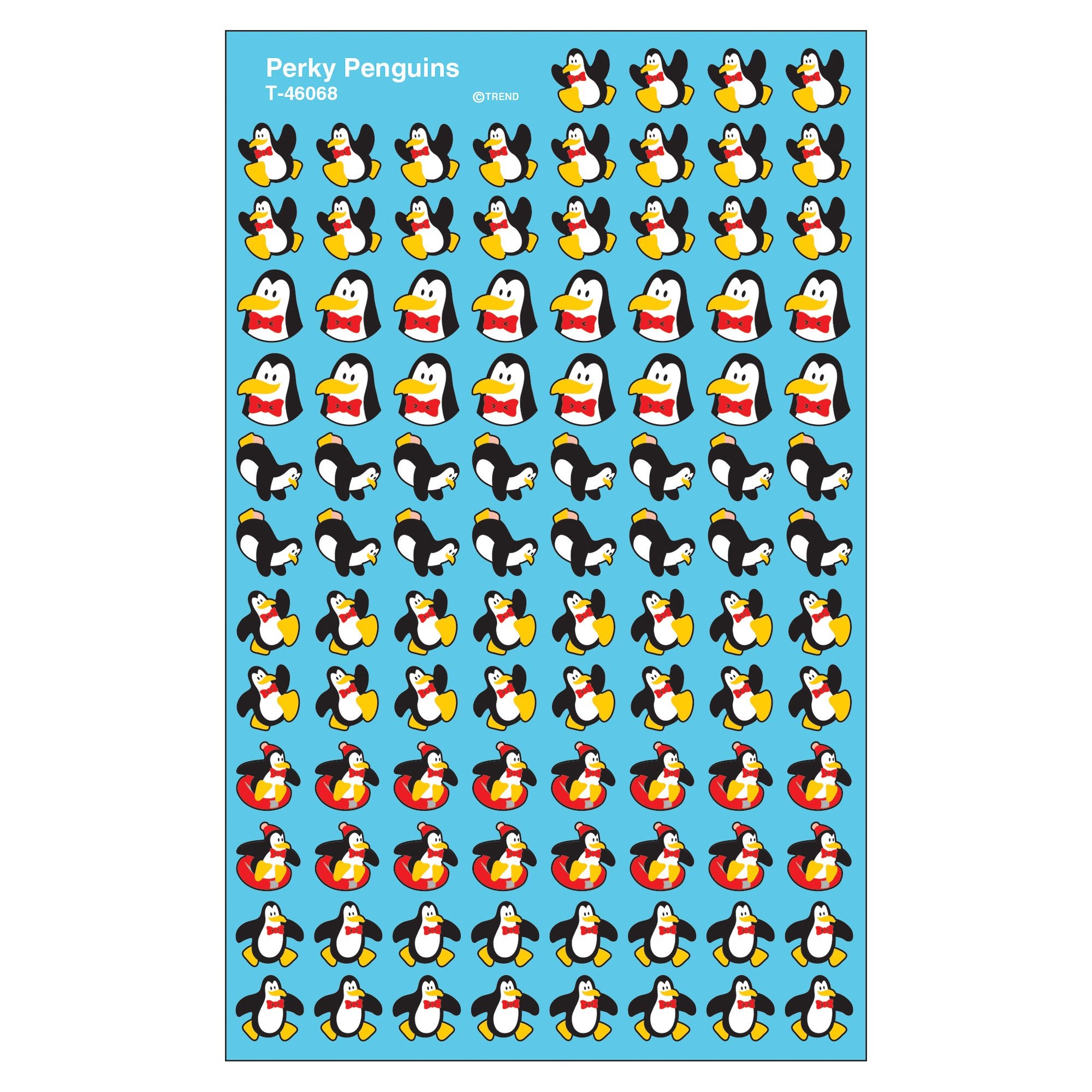 Trend Enterprises, Inc. Perky Penguins Supershapes Stickers, 800 Ct