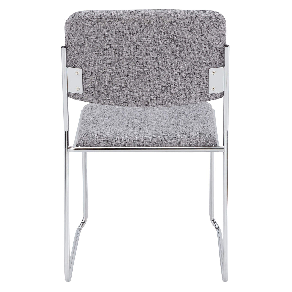 National Public Seating 8600 Series Fabric Padded Signature Stack Chair, Classic Grey
