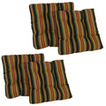 Blazing Needles Outdoor 19-inch Square Chair Cushion, 19 x 19, Lyndhurst Raven 2 Count