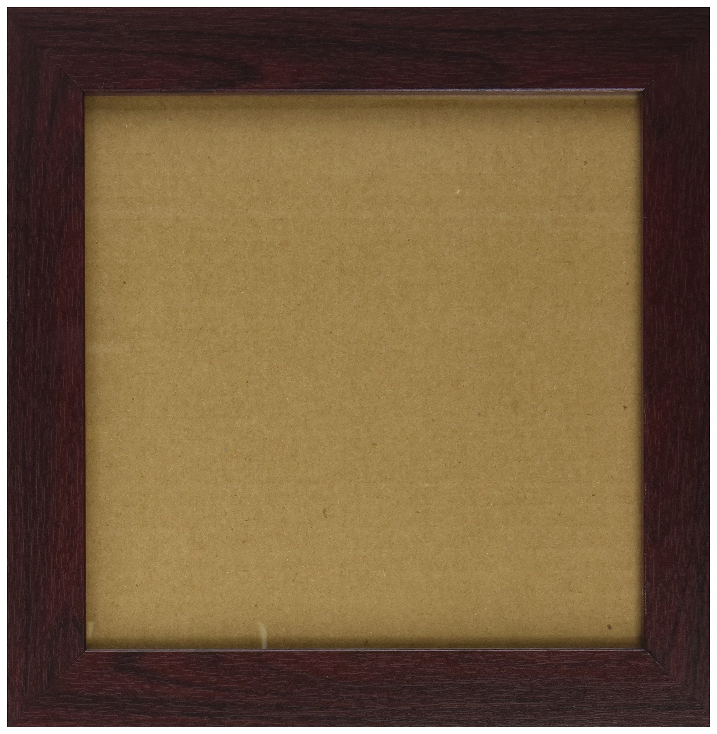ArtToFrames 8x8 Inch Brown Picture Frame, This 1.25 Custom Poster Frame is Classic Mahogany Frame, for Your Art or Photos - Come