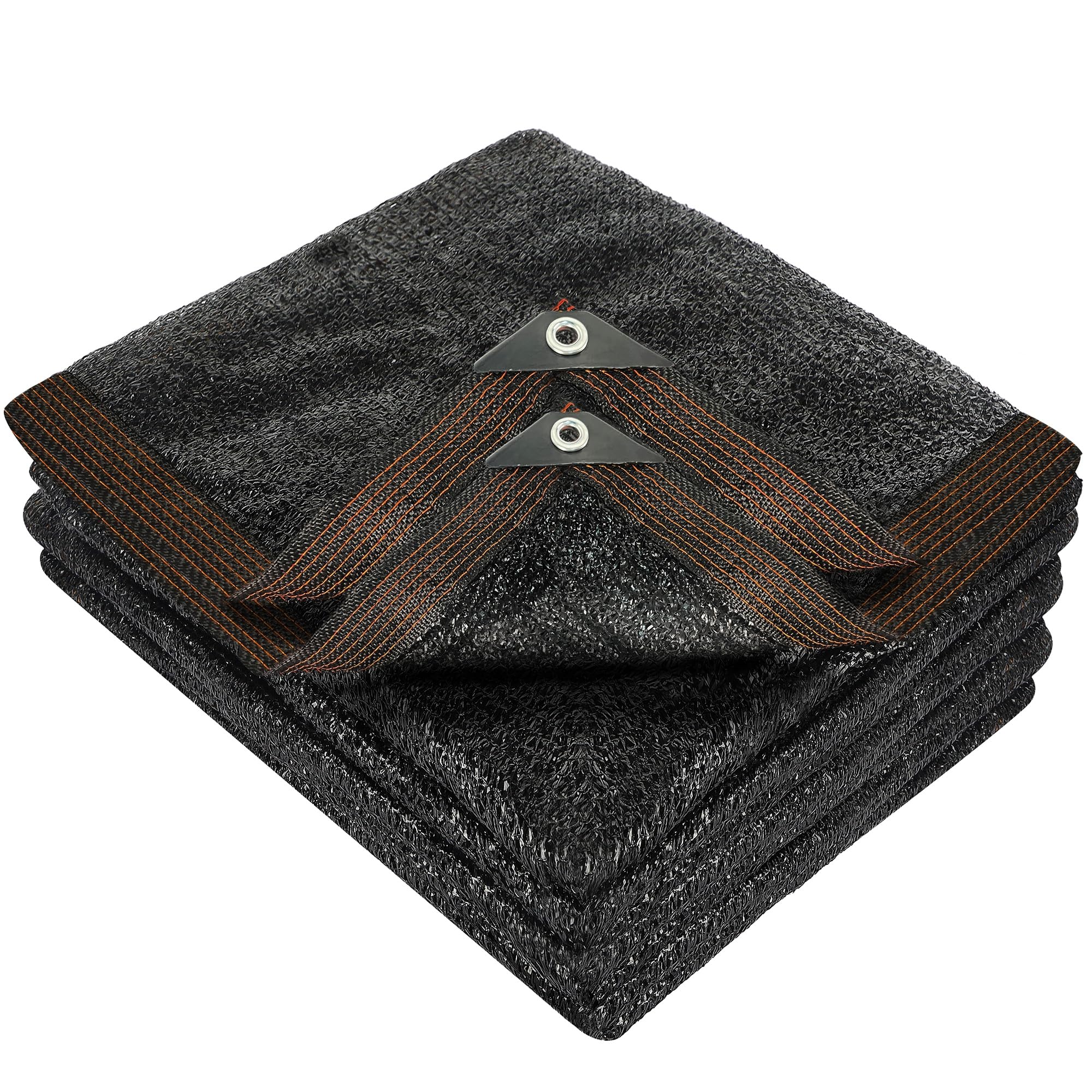 Winemana 70% Black Shade Cloth, 6.6 X 6.6 Ft Durable Mesh Tarp With Grommets, Resistant Garden Sun Shade Netting With Taped Edge