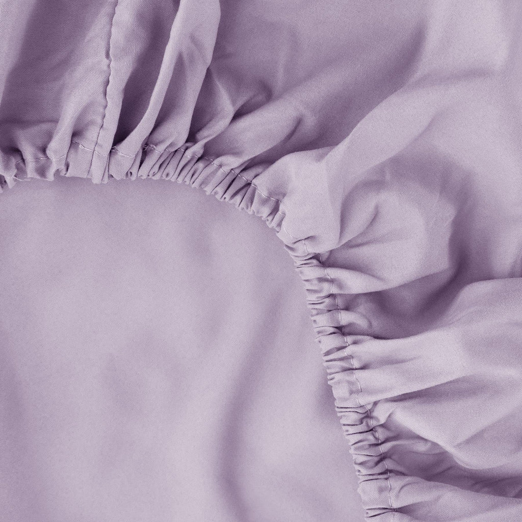 Ghooss Fitted Sheet Lavender-Full Size Fitted Sheet Only-Fitted Deep Pocket Sheet-Soft Wrinkle Free Sheet-1 Pack(Lavender,Full)