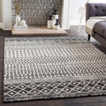 Livabliss Chester Boho Moroccan Area Rug,9' x 12'6'',Black
