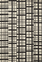 Loloi Chris Loves Julia X Polly Black/Ivory 3'-6'' X 5'-6'' Accent Rug