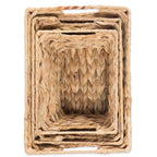 Dii Hyacinth Collection Storage Baskets, Small Set, Assorted Sizes, Natural, 3 Piece