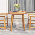 VIFAH V1954 Waimea Honey Slatted Eucalyptus Wood Patio Dining Table