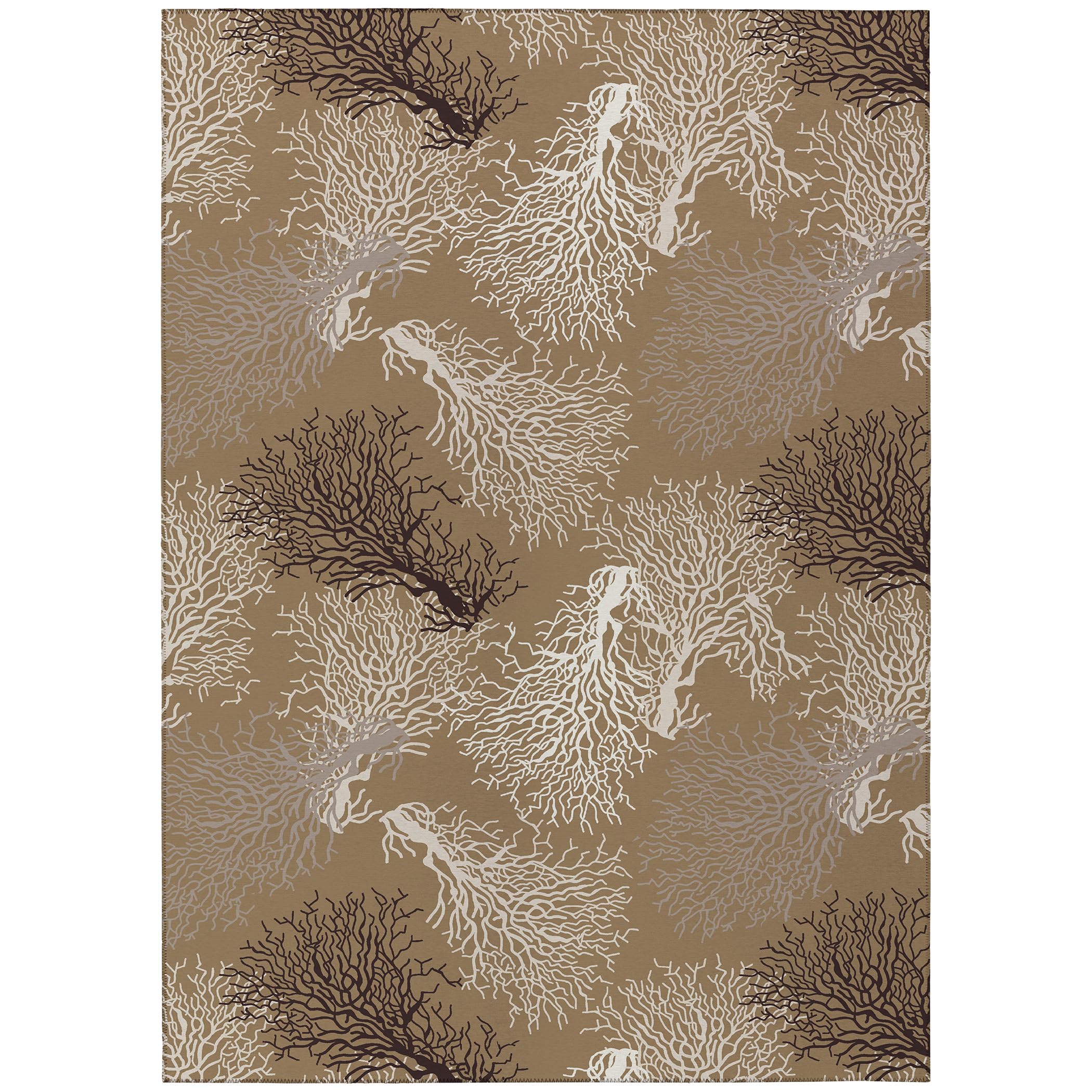 Dalyn Rugs Seabreeze Sz3 Taupe Washable 2'6" X 3'10" Indoor Outdoor Area Rug, Easy Clean, Machine Washable, Non Shedding, Bedroom, Living Room, Dining Room, Kitchen, Patio Rug