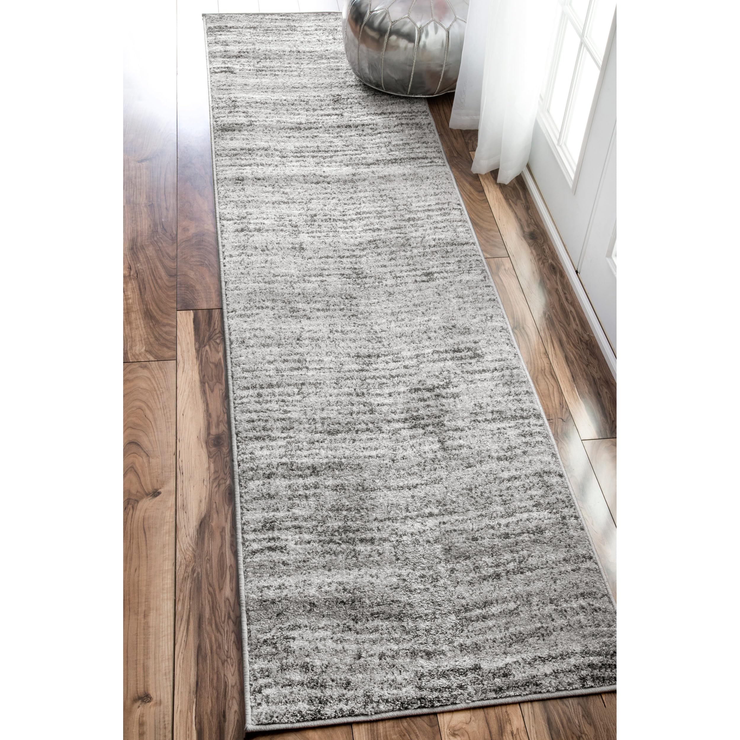 nuLOOM Sherill Abstract Transitional Clearance Runner Rug, 2 x 8, Grey