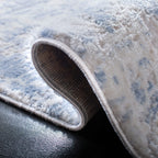 Safavieh Amelia Collection Runner Rug - 2'2'' X 14', Grey & Blue, Modern Abstract Design, Non-Shedding & Easy Care, Ideal For Hi