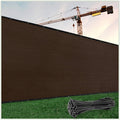 ColourTree Customized Size Fence Screen Privacy Screen Brown 5 x 43 - Commercial Grade 170 GSM - Heavy Duty - 3 Years Warranty