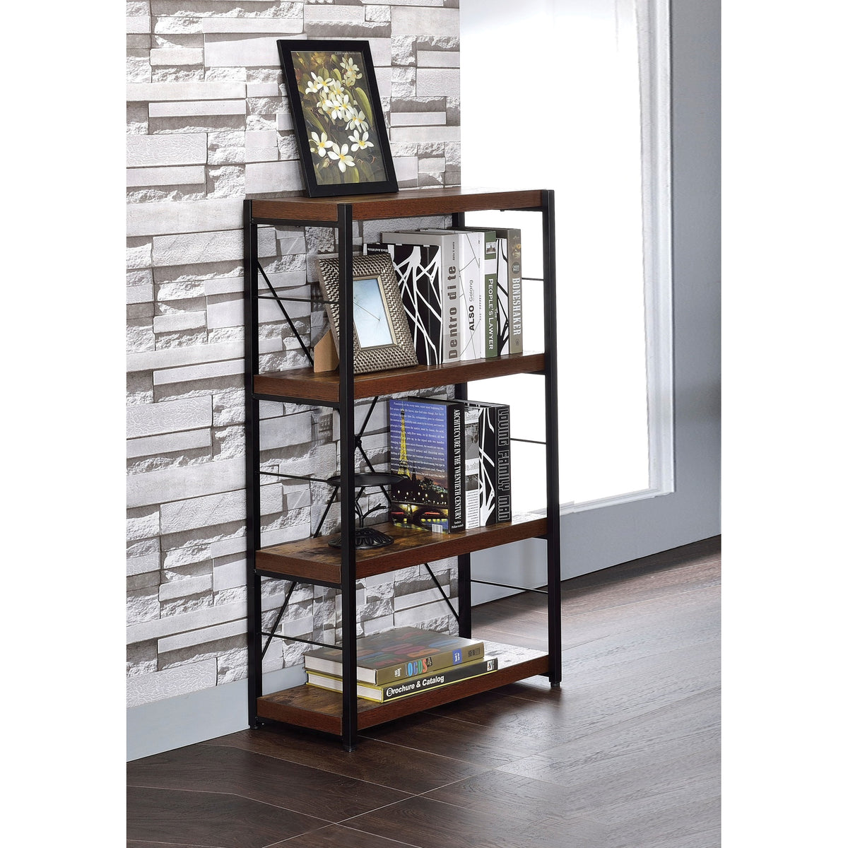 Ergode Bookshelf Weathered Oak & Black